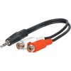 Adapter 3,5M stereo utikač- 2xčinča ženska 0,2m - UTA-22