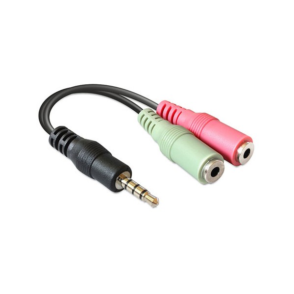Adapter 3,5mm 4-pol.M - 2X3.5mm st. F  0,3m - UTA-23