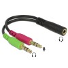 Adapter 3,5mm st.Ž/2x3.5mm st.M - UTA-24
