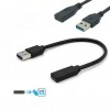 Adapter USB3.1 AM -Typ C female , kabl 10cm - UTAUSB3-12K