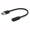 Adapter USB3.1 AM -Typ C female , kabl 10cm - UTAUSB3-12K