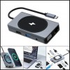 Adapter TIP-C HUB 9 u 1+Wireless Punjenje - UTAUSB3-13