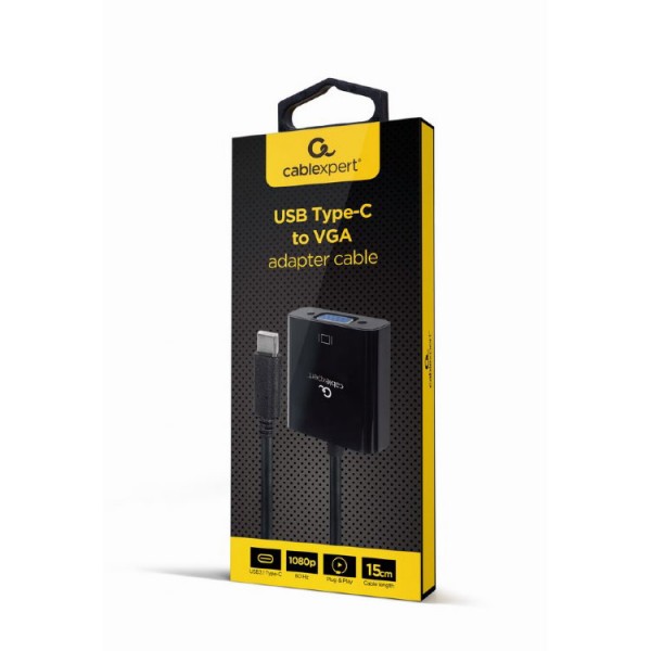 Adapter Tip C to VGA kabl 15cm M/Ž - UTAUSB3-17