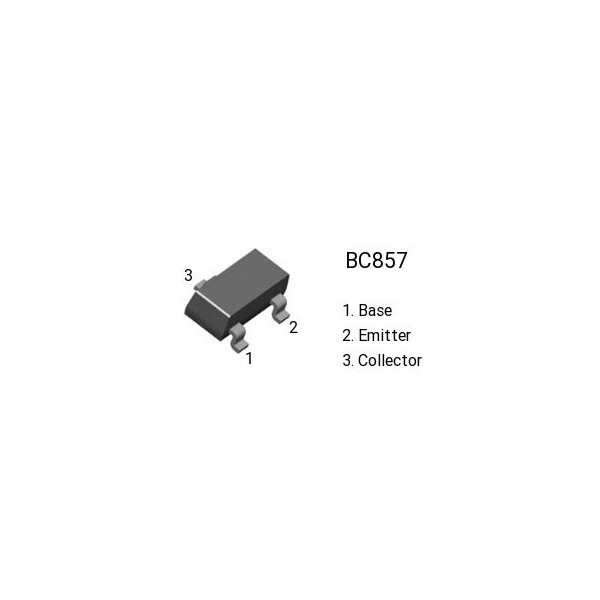 Tranz. P 45V 0.1A 0.25W SOT23 - TRBC857SMD