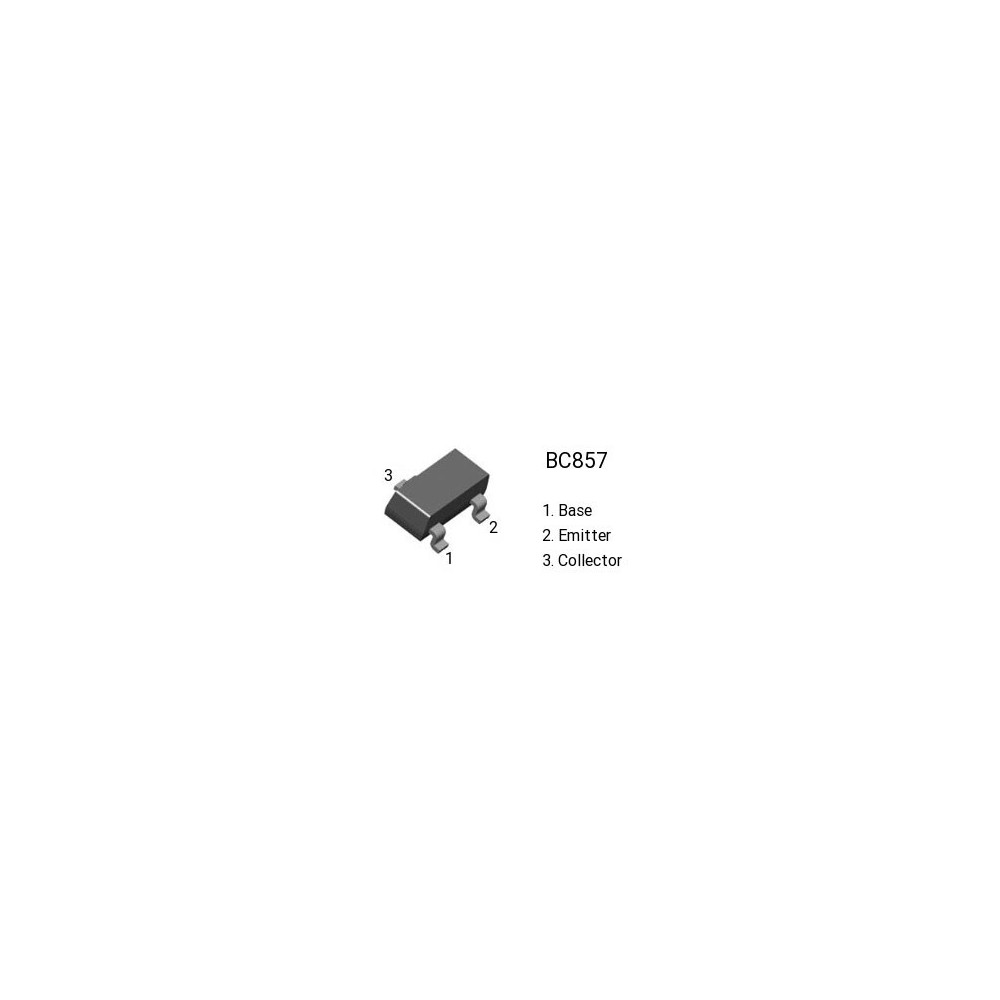 Tranz. P 45V 0.1A 0.25W SOT23 - TRBC857SMD