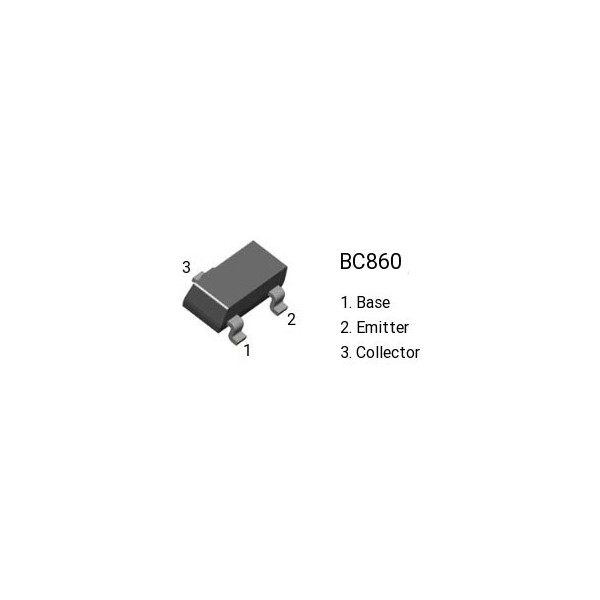 Tranz. P 45V 0.1A 0.25W SOT23 - TRBC860-SMD