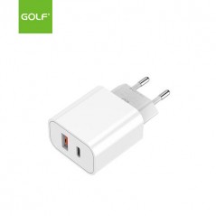 Univerzalni  brzi beli punjač PD+QC 20W