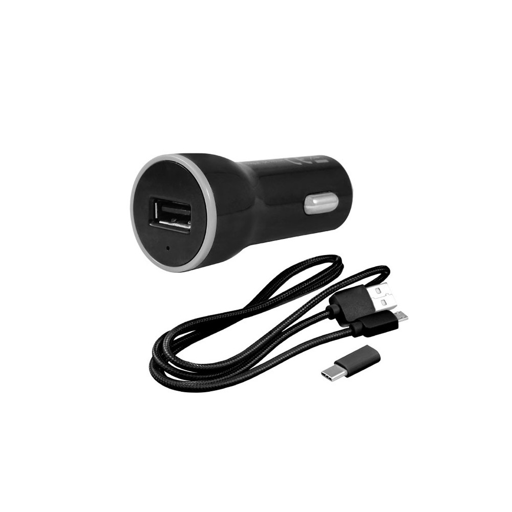 Punjač auto 2,1A 2u1 USB kabel - UTAUSB-AU19