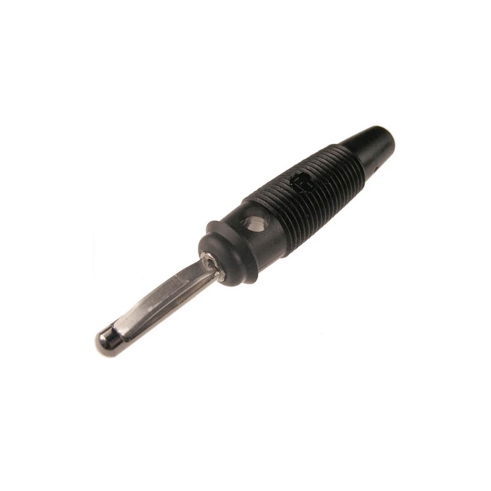 Banana 4mm Hirschmann VQ30 crna - UTB4M2CN