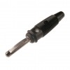 Banana 4mm Hirschmann VQ30 crna - UTB4M2CN