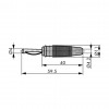 Banana 4mm Hirschmann VQ30 crvena - UTB4M2CR