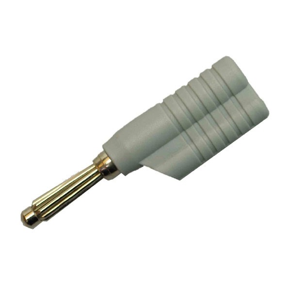 Banana 4mm, BS4 siva - UTB4M3SI