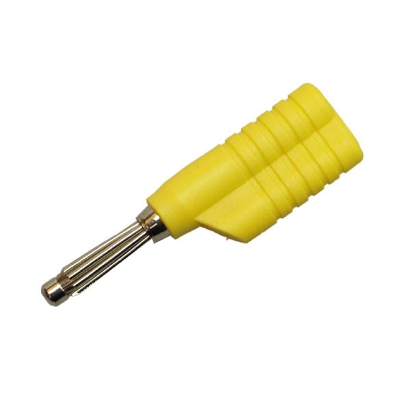 Banana 4mm, BS4 zuta - UTB4M3ZU