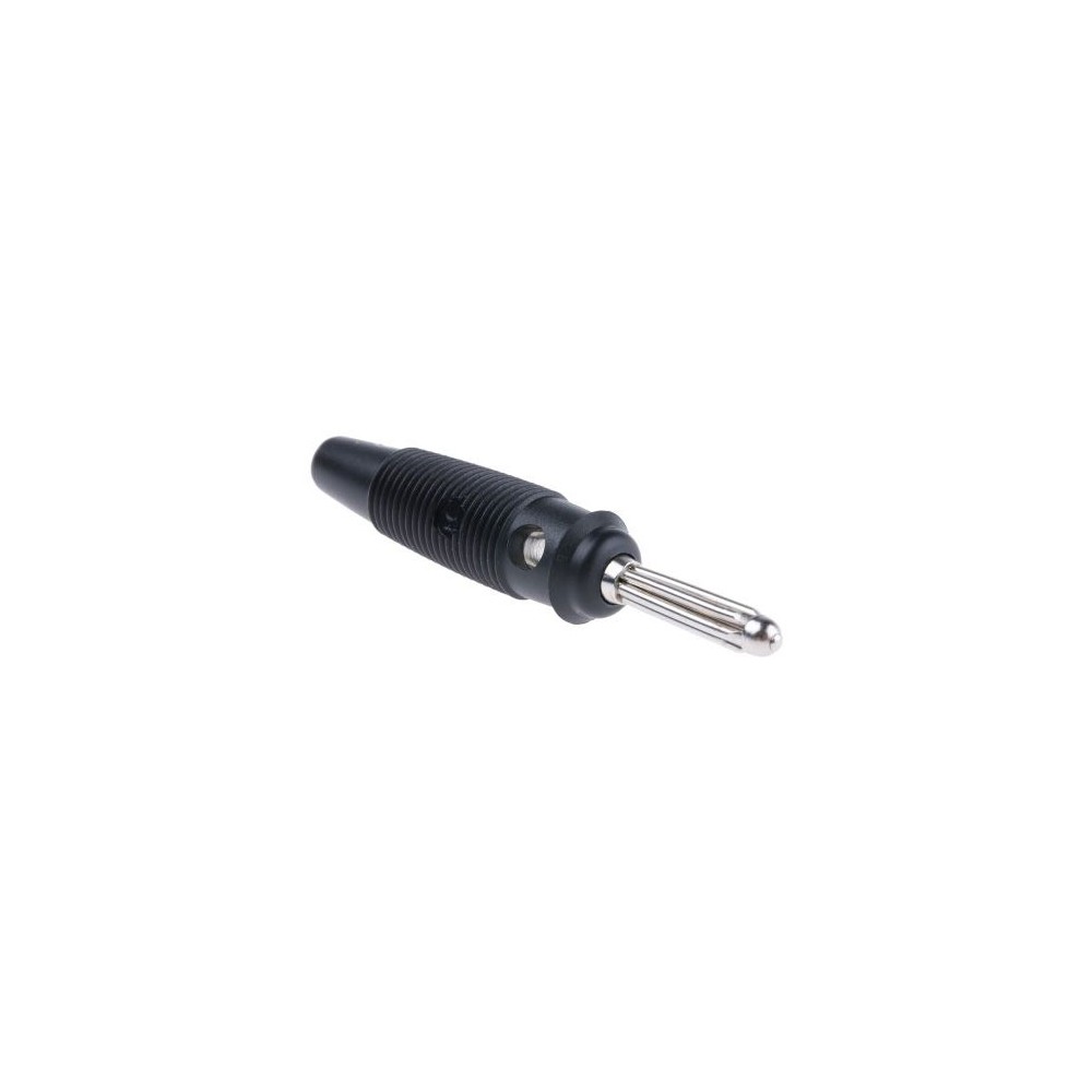 Utikač banana 4mm,BUELA 20K  crna - UTB4M5CN