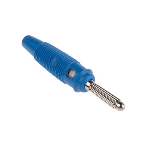 Utikač banana 4mm,BUELA 20K plava - UTB4M5PL