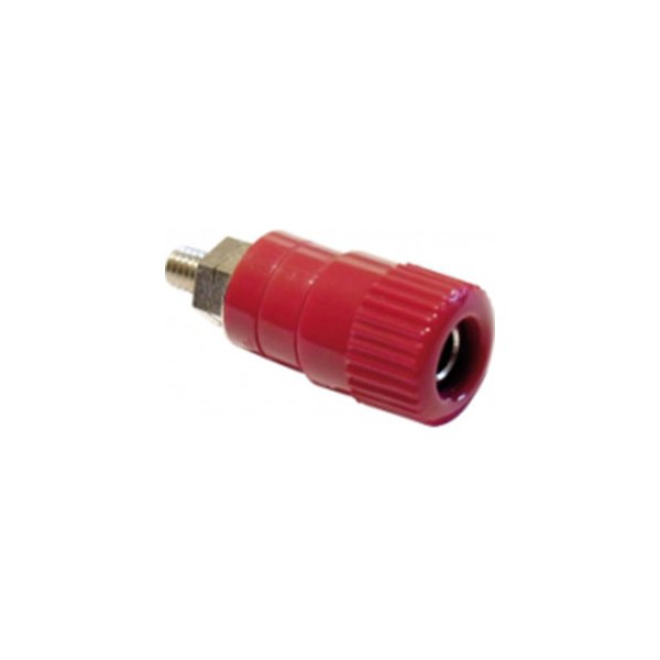 Utičnica ban. 4mm 25A crvena  - UTB4Z2CR