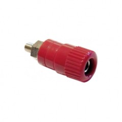 Utičnica ban. 4mm 25A crvena 