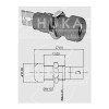 Utičnica ban.4mm crna,izolovana BB4 - UTB4Z4CN