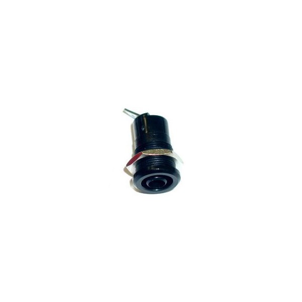 Utičnica ban. 4mm, crna ,izolovana 25A - UTB4Z5CN