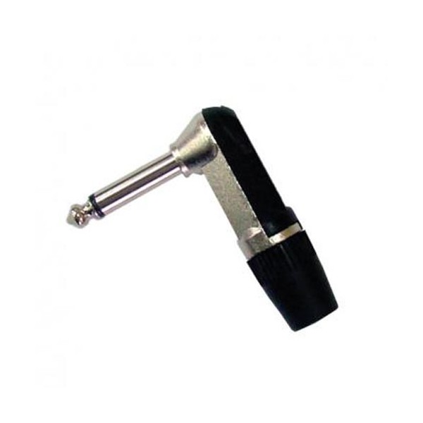 Utikač ban. 6,3 mono metal. pod uglom prof. - UTBAN63MMU