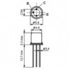 Tranz. P 40V 0.5A 0.36W  TO-18 - TRBSX36