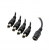 DC Adapter  1 utičnica / 4 utikač ,2.1x5.5mm 35cm - UTDCK-CABLE10