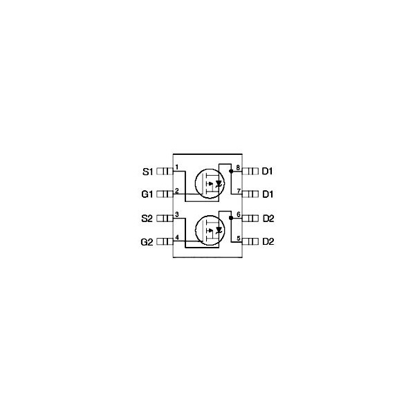 Tranz. 2xP Ch 30V 4,9A 2,0W 0,058R SO8 - TRIRF7316