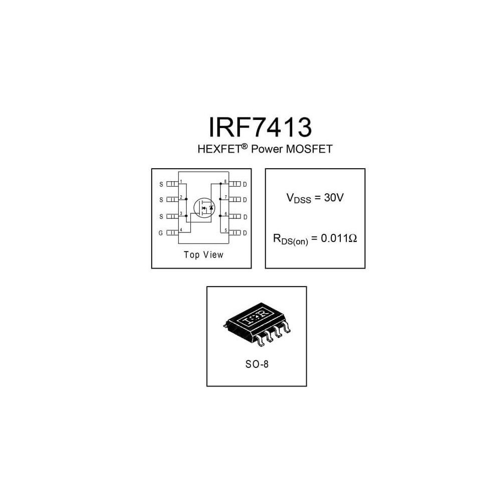 N-Ch 30V 13A 2,5W 0,011R SO8 - TRIRF7413