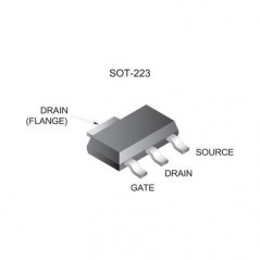 N-Ch 55V 2.8A 2,1W 0.075R SOT223