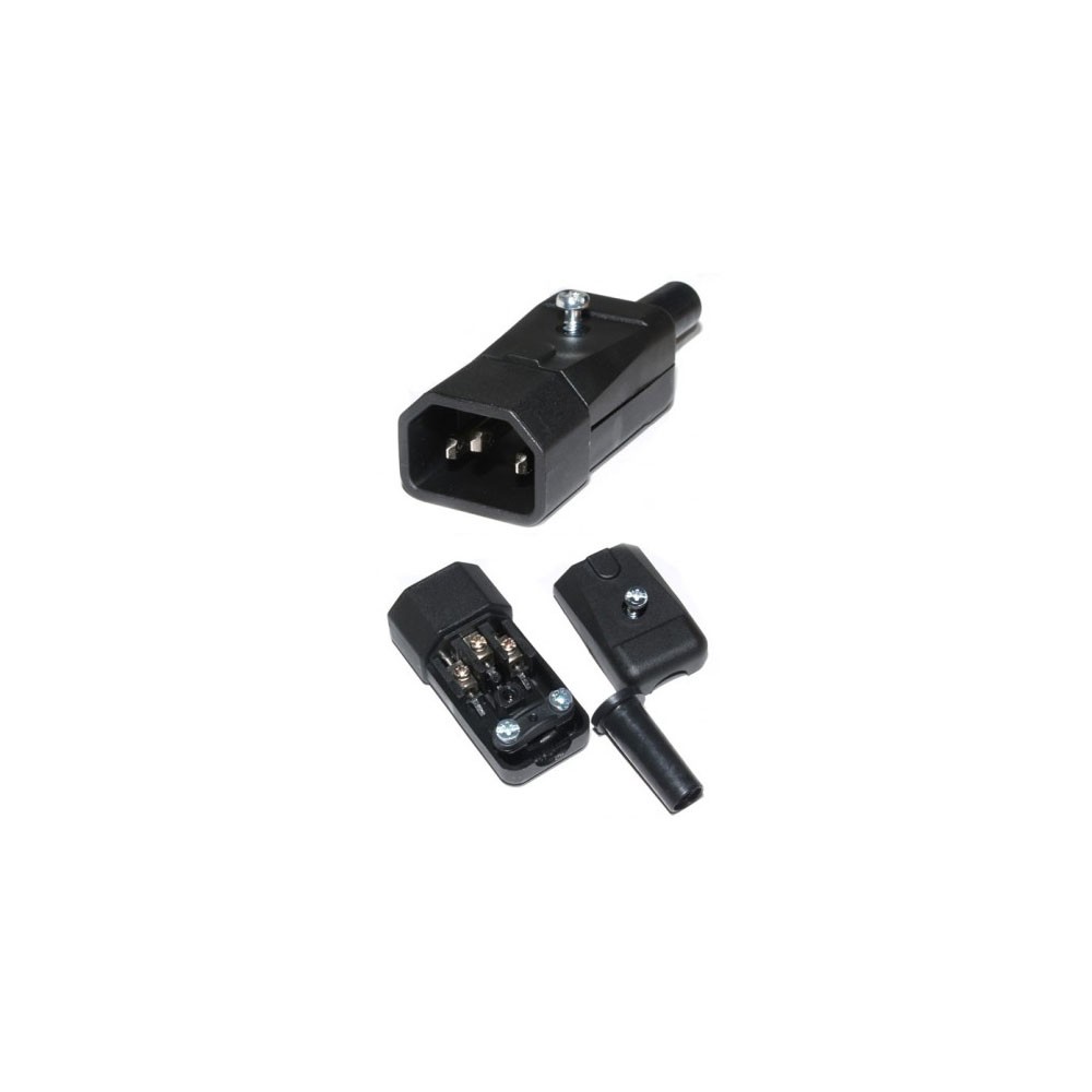 Utikač kabl. C14 3pol.230V 10A,GST749 - UTM3MK-1