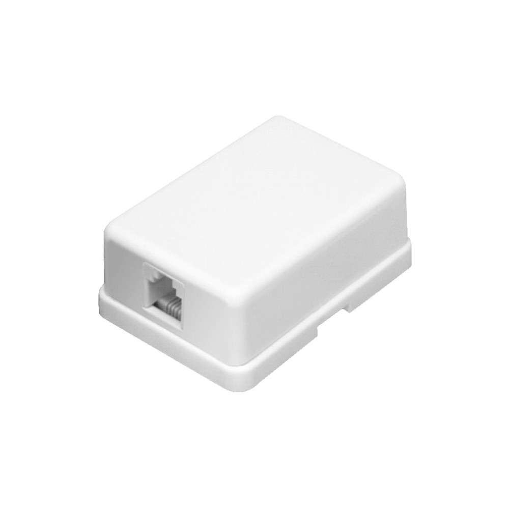 Adapter tel.kab.1/1x6 bela - UTTAK/1X6BE