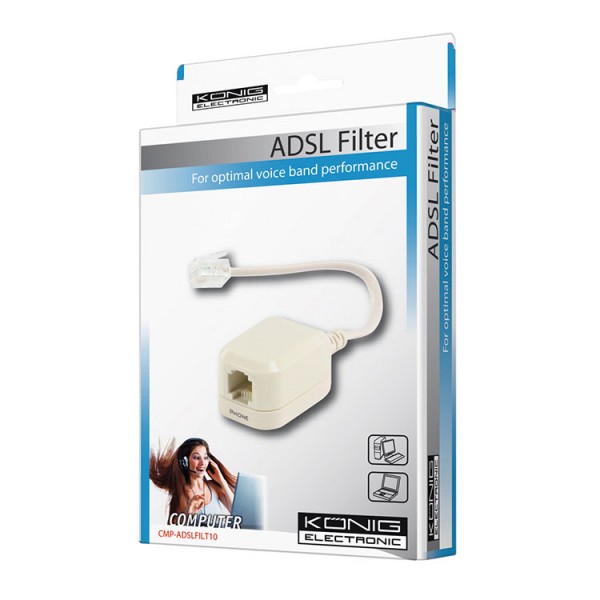 Mikro filter za ADSL sa kablom 1M/1Z - UTTMF-1