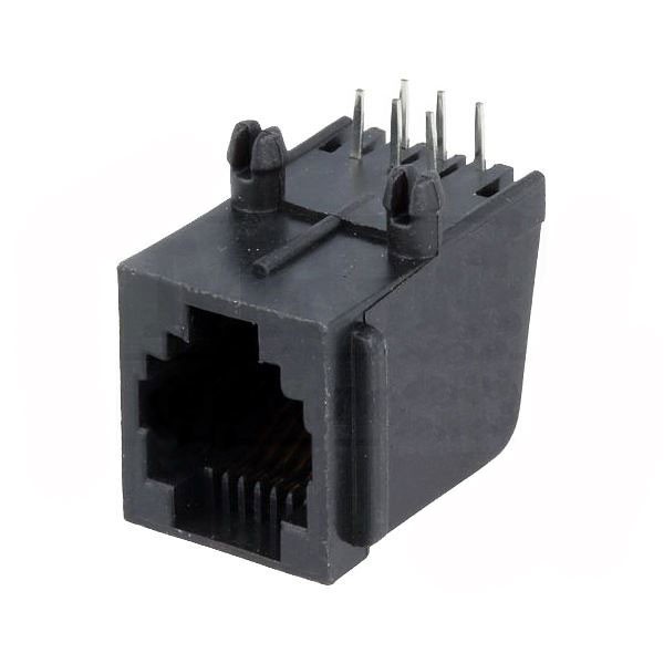 RJ12, UTP 6/6 F print pod uglom - UTTP66P