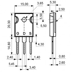 N-Ch+Z-Dio 800V 19A 350W 0,38R TO247