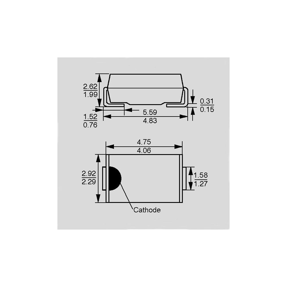 SMD Z dioda 1,3W 33V - DIOZSMD1-33