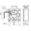 Ventilator 24VDC 50X10mm SUNON ball - VE50X1024