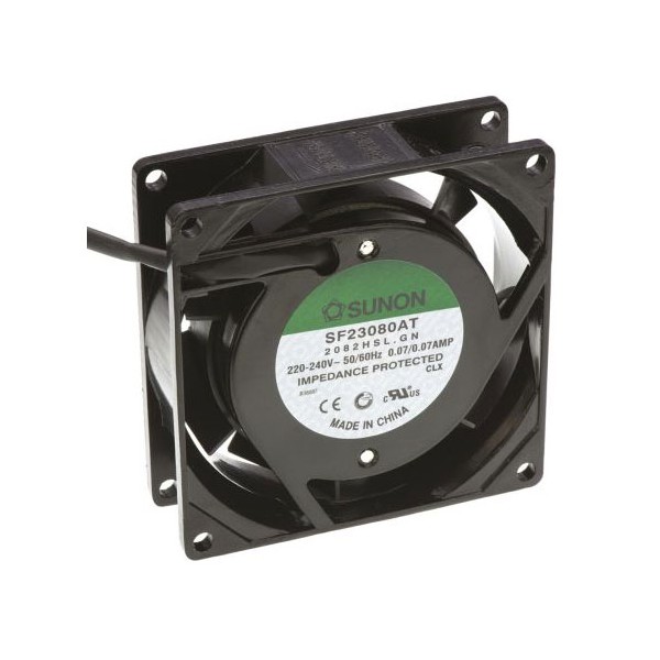 Ventilator 230V AC, 80X25,lager - VE80X25230L