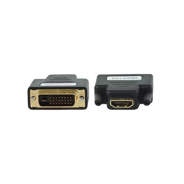 Adapter HDMI F(19)/  -DVI-D(18+1)M GOLD - UTAHDMI/DVI