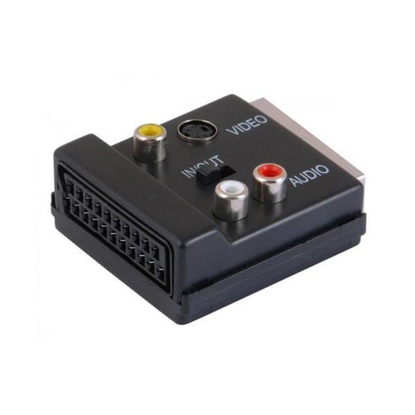 Adapter SCART M+Z+3XČinč+SVHS - UTASK/CI/SVHS