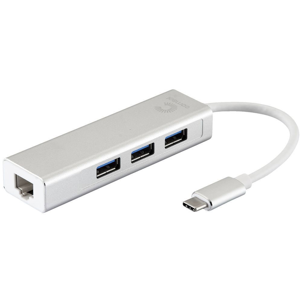 USB 3.1 tip C na 3X HUB+RJ45 - UTAUSBCHUB2