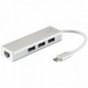 USB 3.1 tip C na 3X HUB+RJ45 - UTAUSBCHUB2