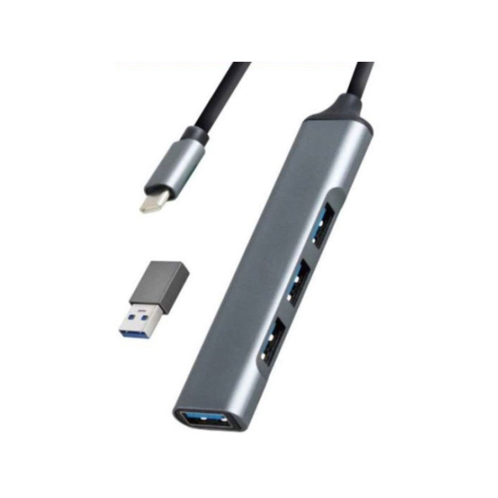 USB 3.0 USB-C+ USB-A  NA   4X HUB Aluminium - UTAUSBCHUB3
