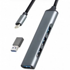 USB 3.0 USB-C+ USB-A  NA   4X HUB Aluminium