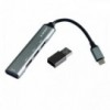 USB 3.0 USB-C+ USB-A  NA   4X HUB Aluminium - UTAUSBCHUB3