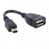 Adapter USB 2.0 AF -USB AM  mini 5 muški 0,2m OTG - UTAUSBM5M/USBZ