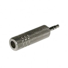 Adapter 6,3 žen./ 3.5 muš.stereo metalni