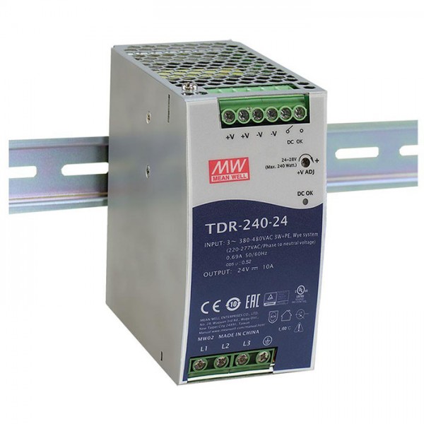 Mean Well TDR-240-24 240W/24V/0-10A - ISPDRT240-24