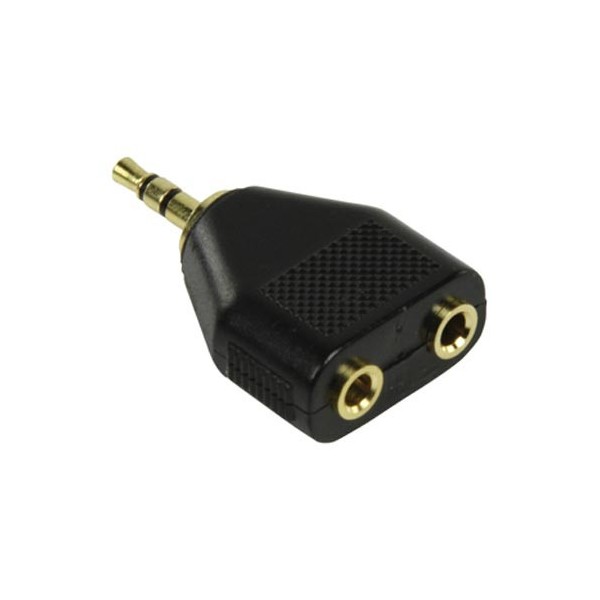 Adapter 2x3,5s.utic./3,5 s. utikač gold - UTA-11G