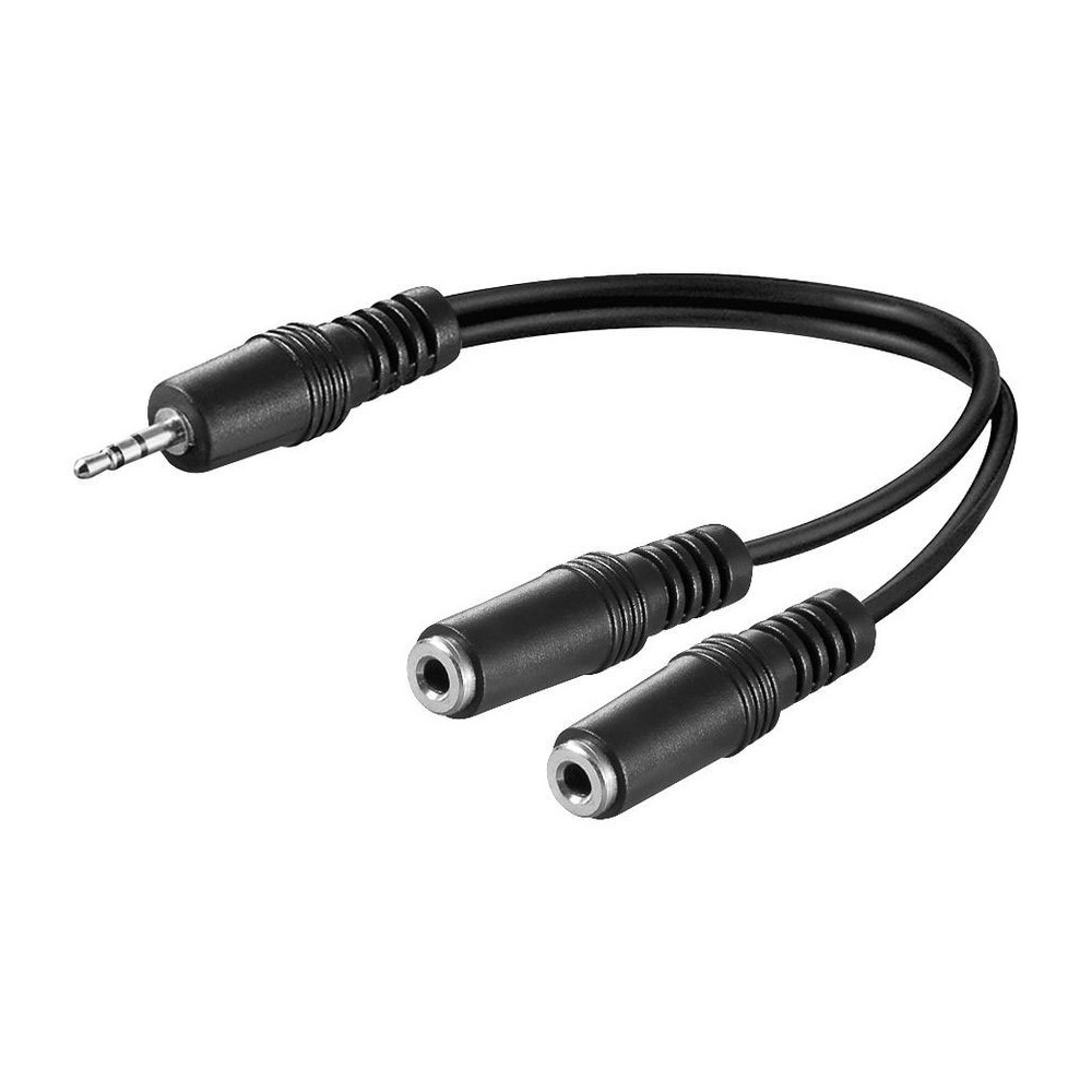 Kabl 3,5mm St. M-2X3,5mm St. F, 0,1m - UTA-11K