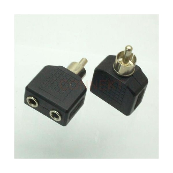 Adapter 2x3,5mm mono utičnica/Cinc utikač - UTA-16